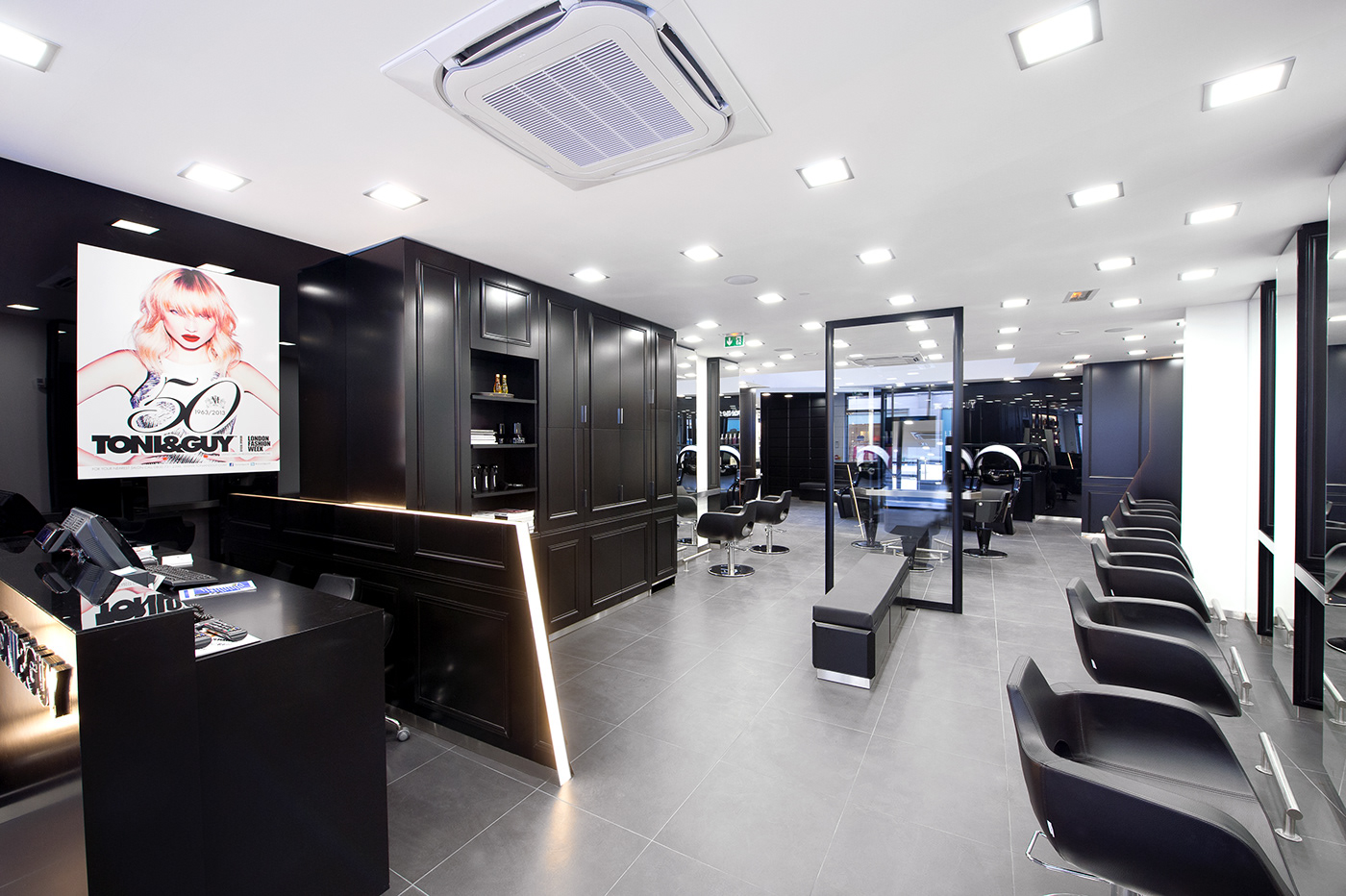 brand identity cosmetics design Hair Salon hairdresser interior design 