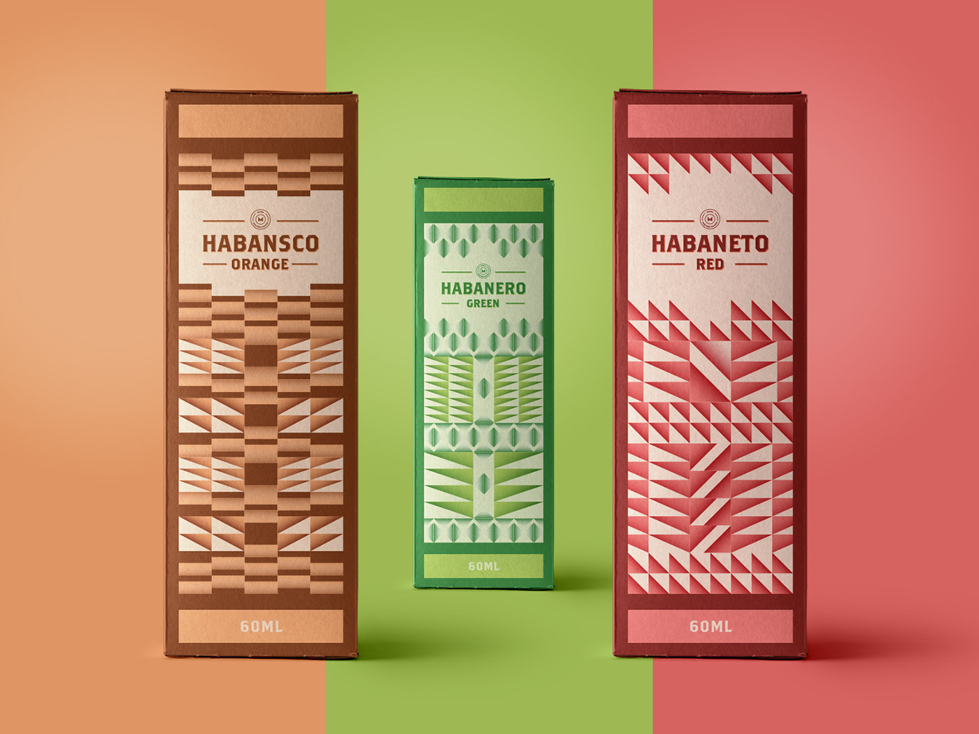 Packaging sauces hot sauce vintage african pattern mania tabasco design Temper Tantrum