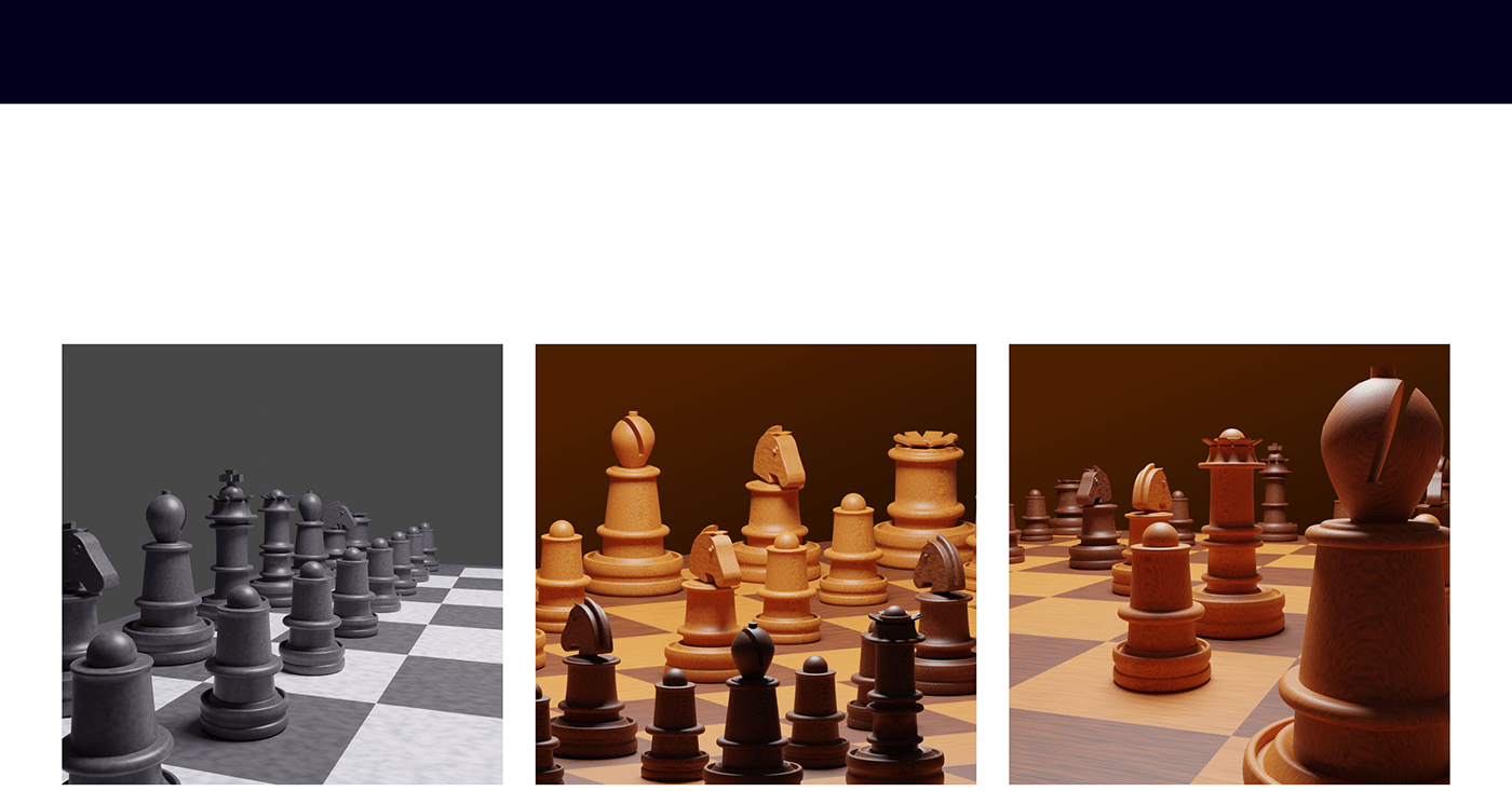 3D 3D chess blender blender3d case study design chess design modeling Render