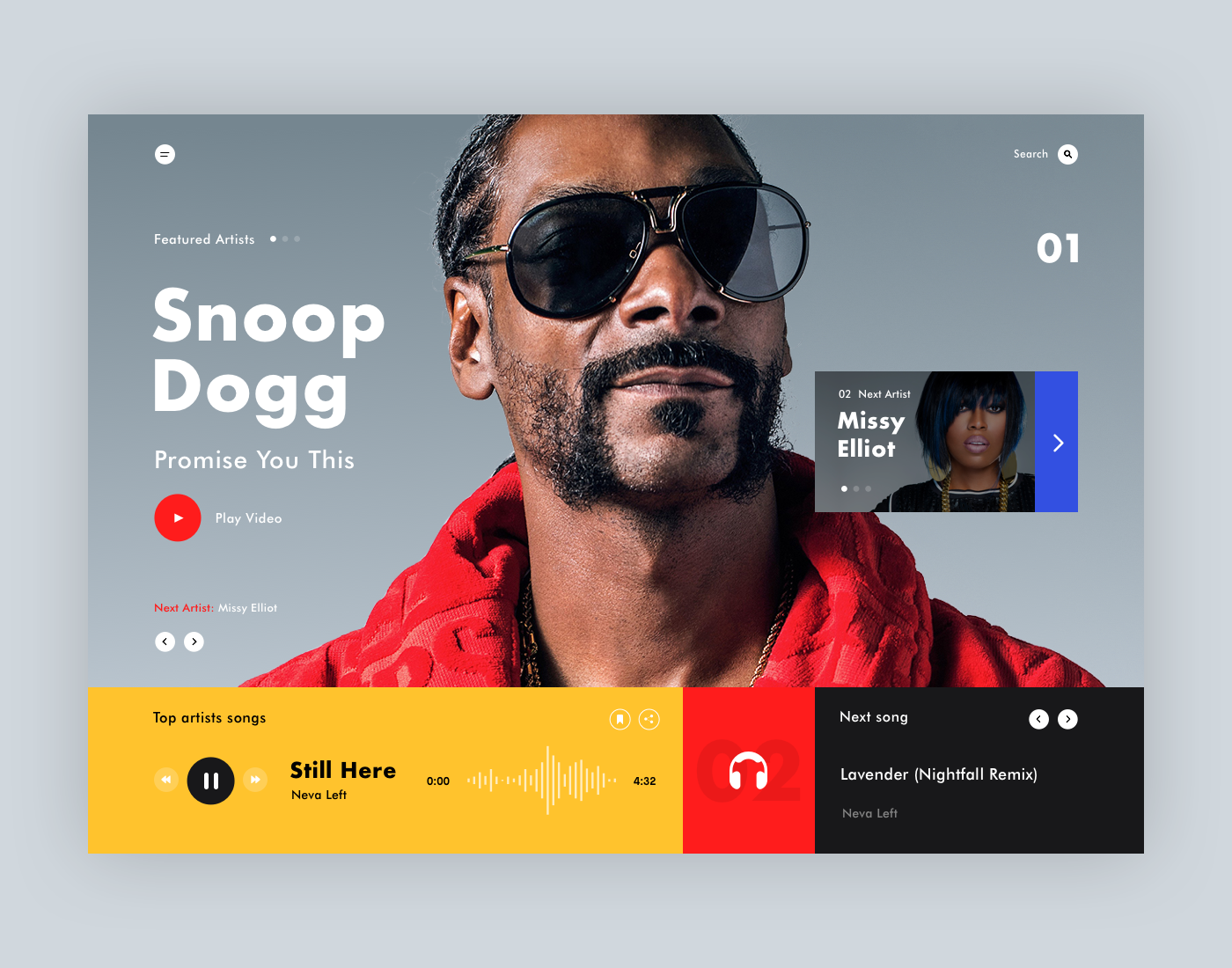 Mondrianizm typography   clean Layout modern Fashion  fitness UI dribbble Collection