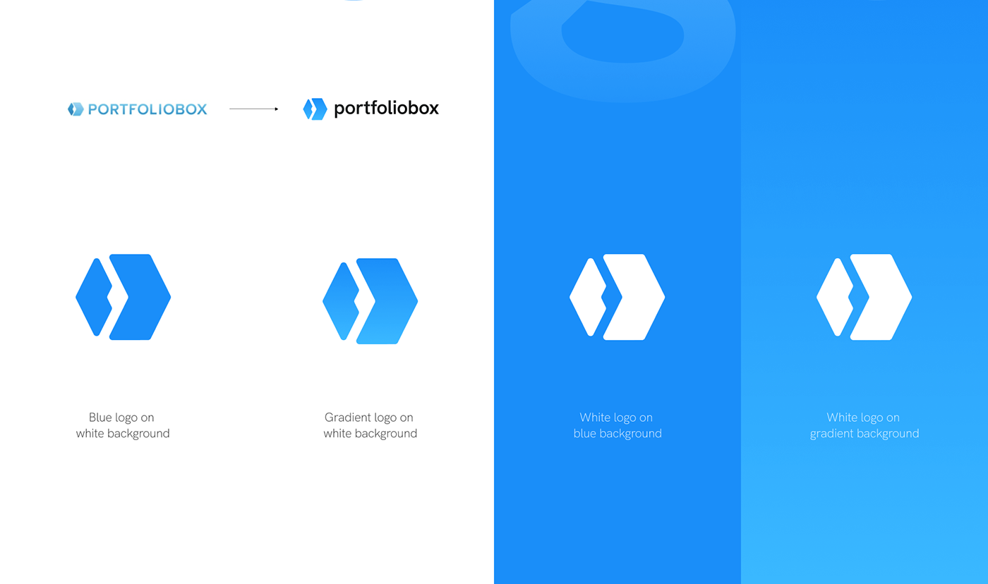 animation  blue color gallery logo photo Platform Style Web portfolio