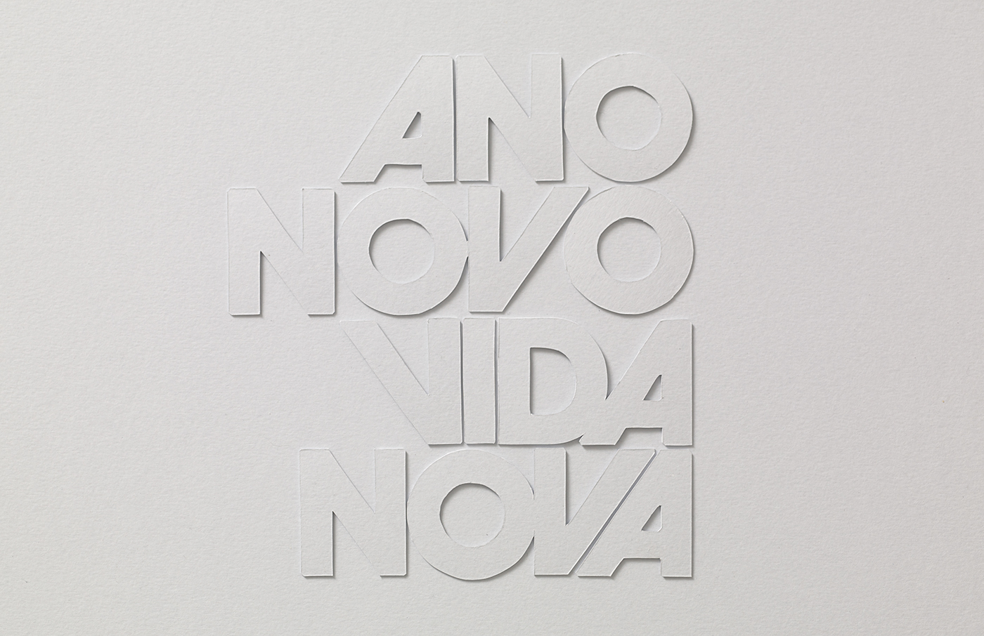 paper papercut still life White avant-garde typography   hand cut