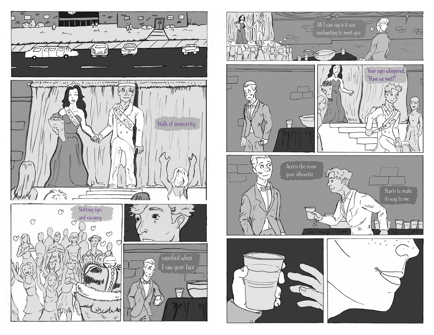 ILLUSTRATION  comic Comic Book gay LGBT prom prom2k18 romance taylor swift enchanted