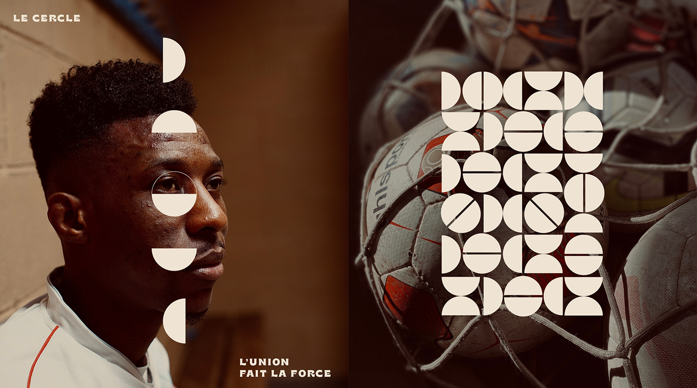 branding  football Solidarity Typographie