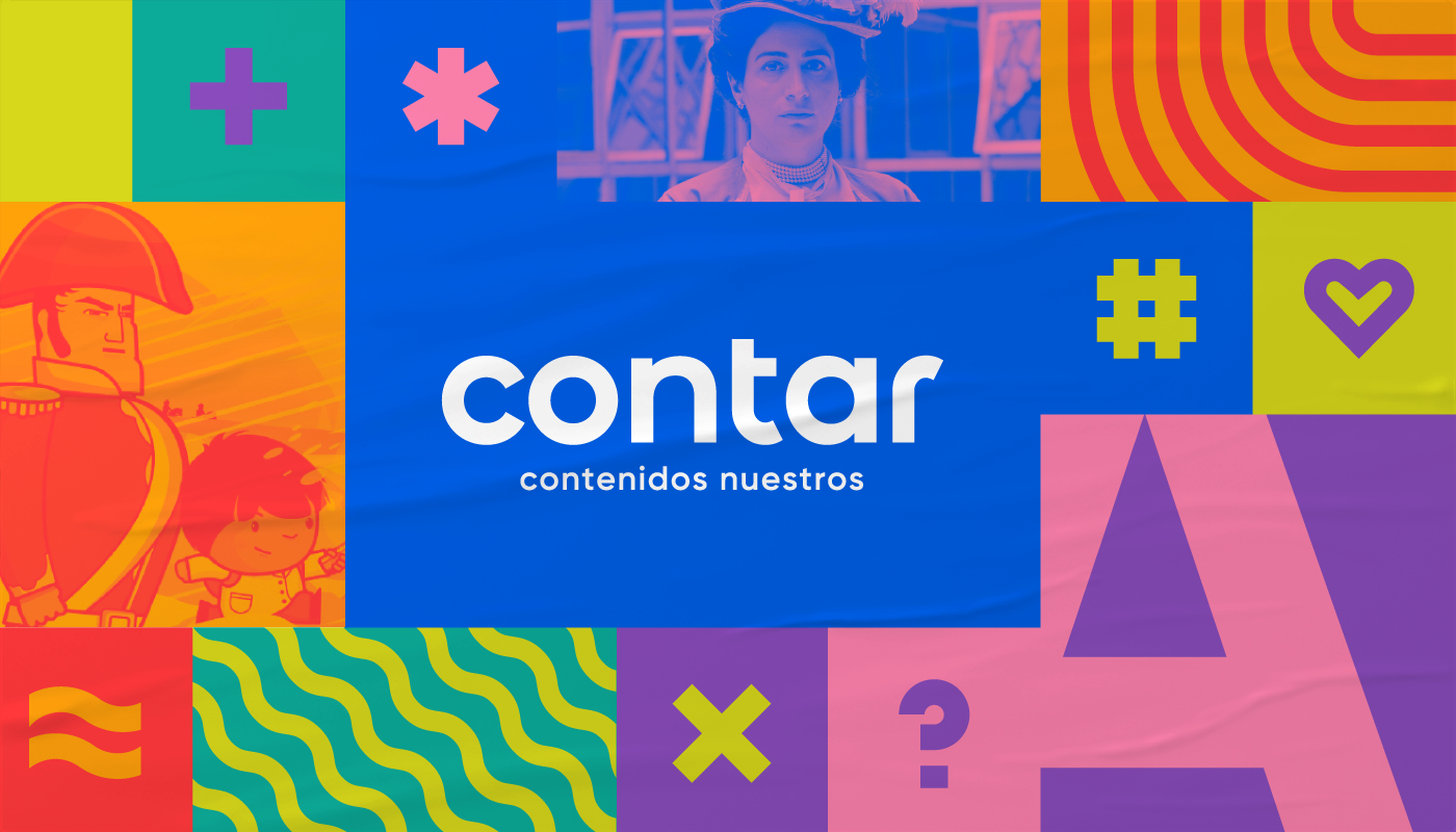 argentina brand branding  Contar Platform Streaming VOD identity social media Web