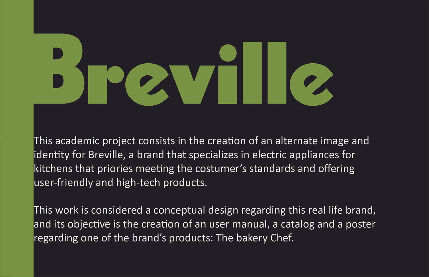 Brand Design breville catalog kitchen manual modern poster rebranding User Guide visual identity