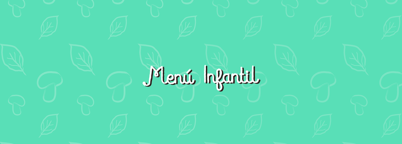restaurant menu graphic design hojas setas ocas restaurante Verde green