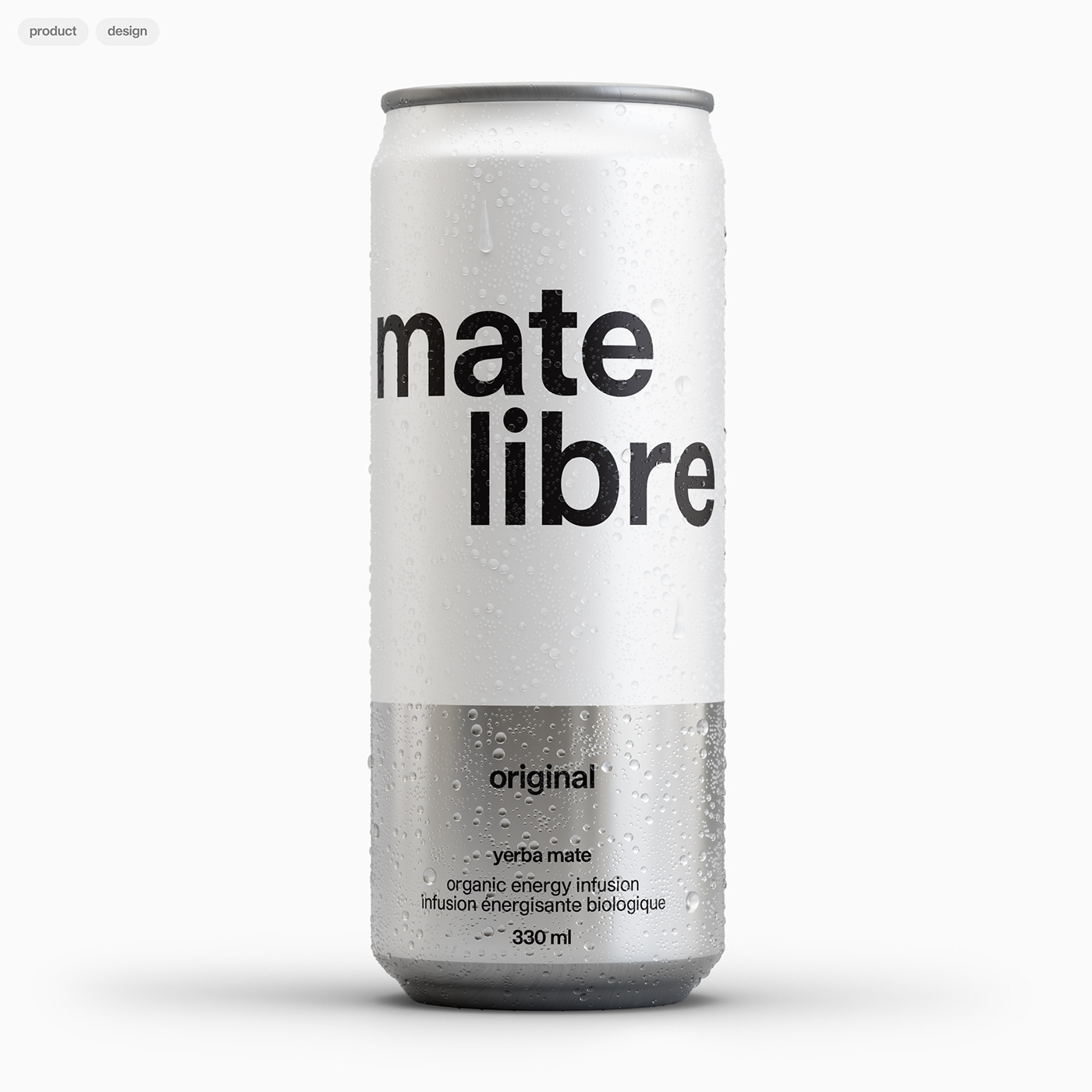 yerba mate Packaging brand identity Typgraphy drink colors cans minimalist energy infusion mate libre