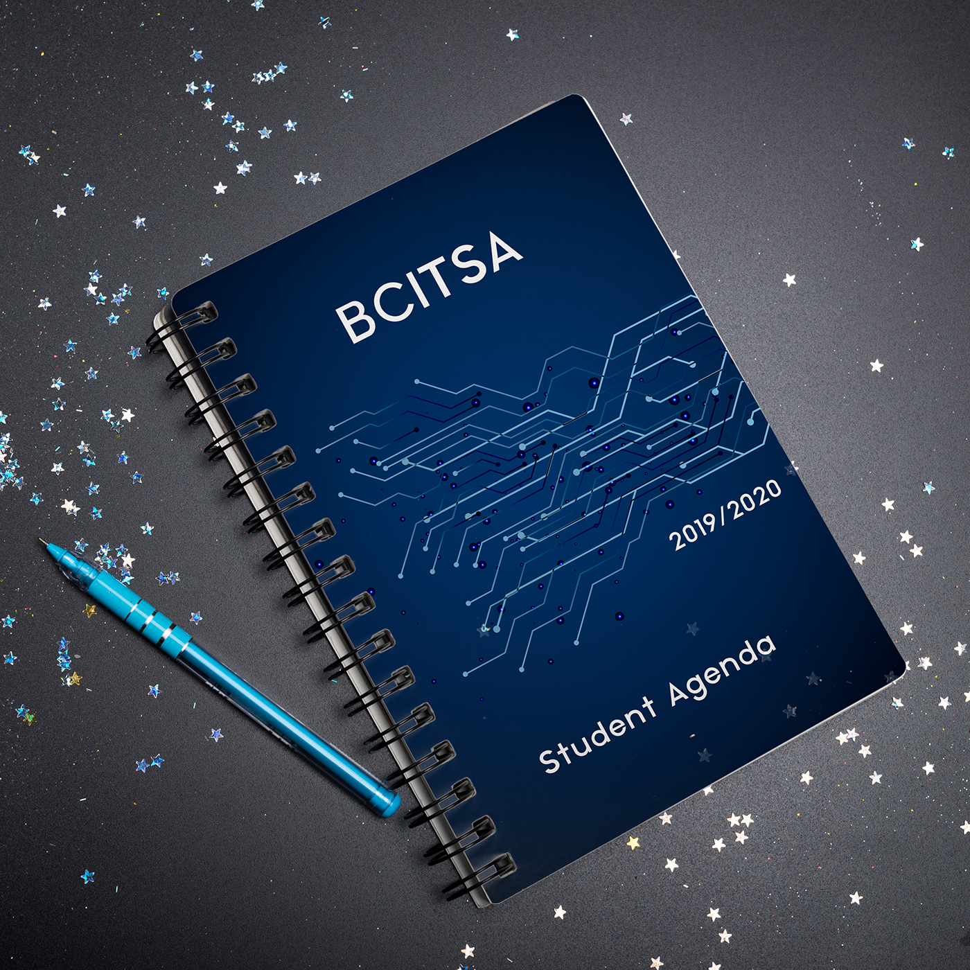 BCITSA BCIT blue Education student planner agenda notepad cover monikaszucs