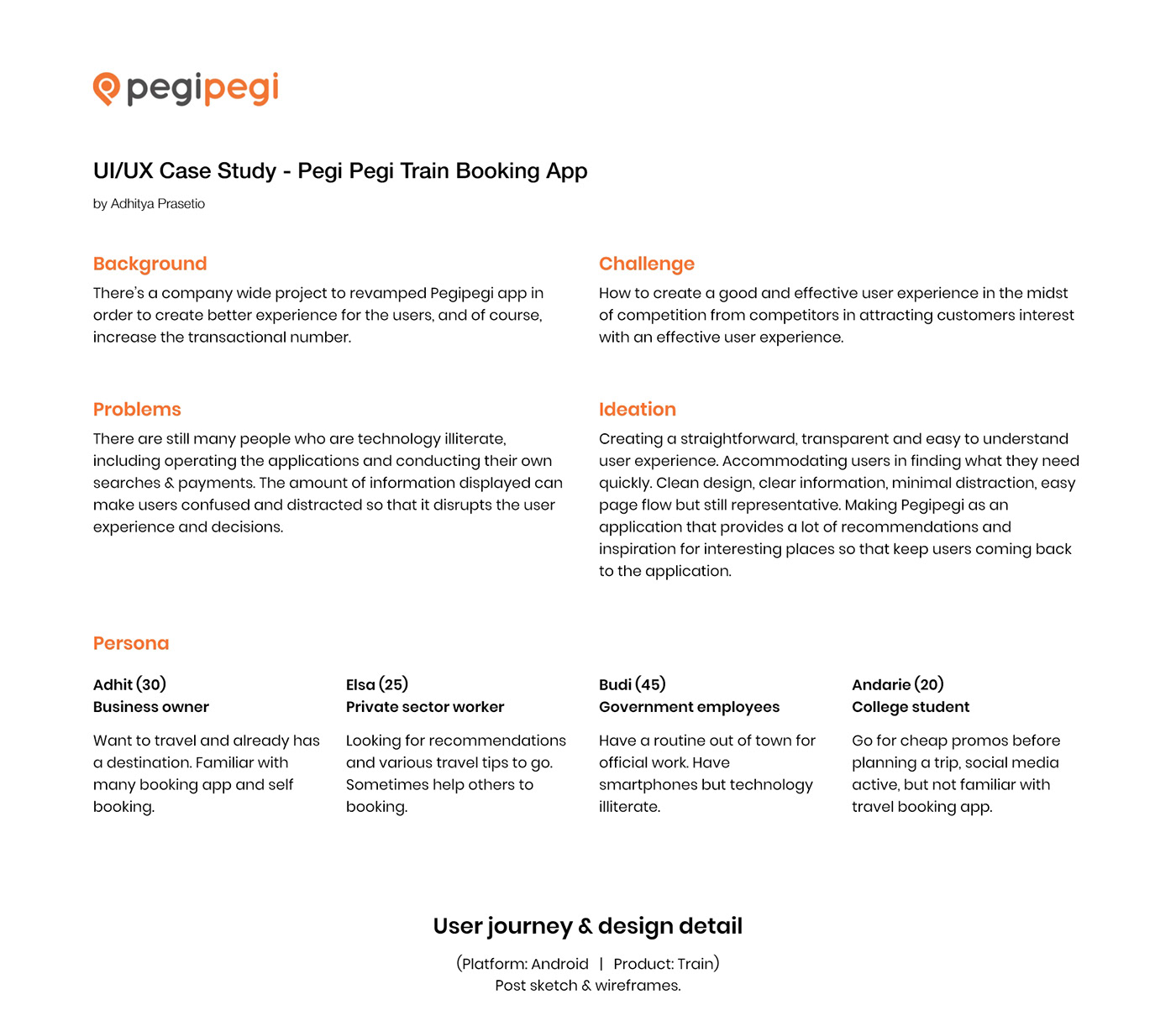 app Booking ideation interaction orange schedule train UI/UX user experience design