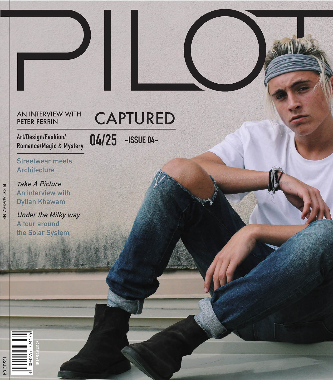 Photography  Pilot magazine spreads graphic design  interview Layout