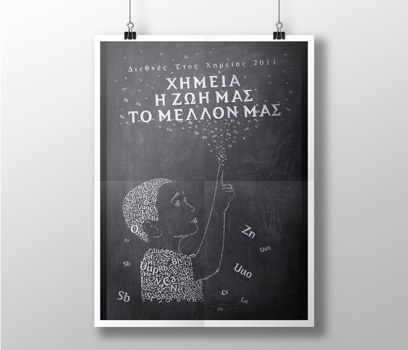 poster design Greece athens social chemistry spyros partsinevelos