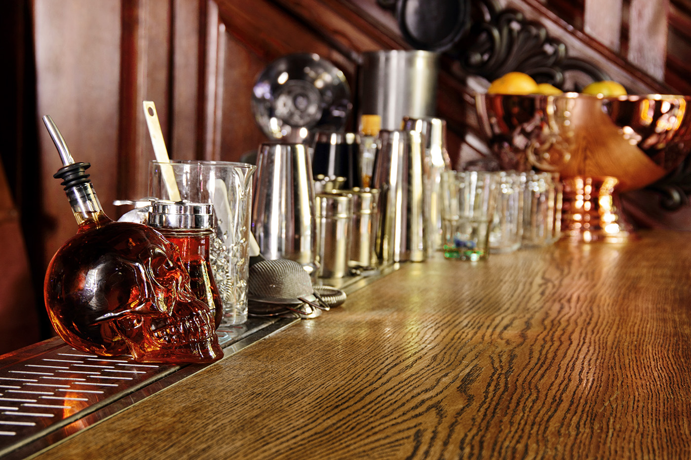 Interior bar design alcohol bartender pub england