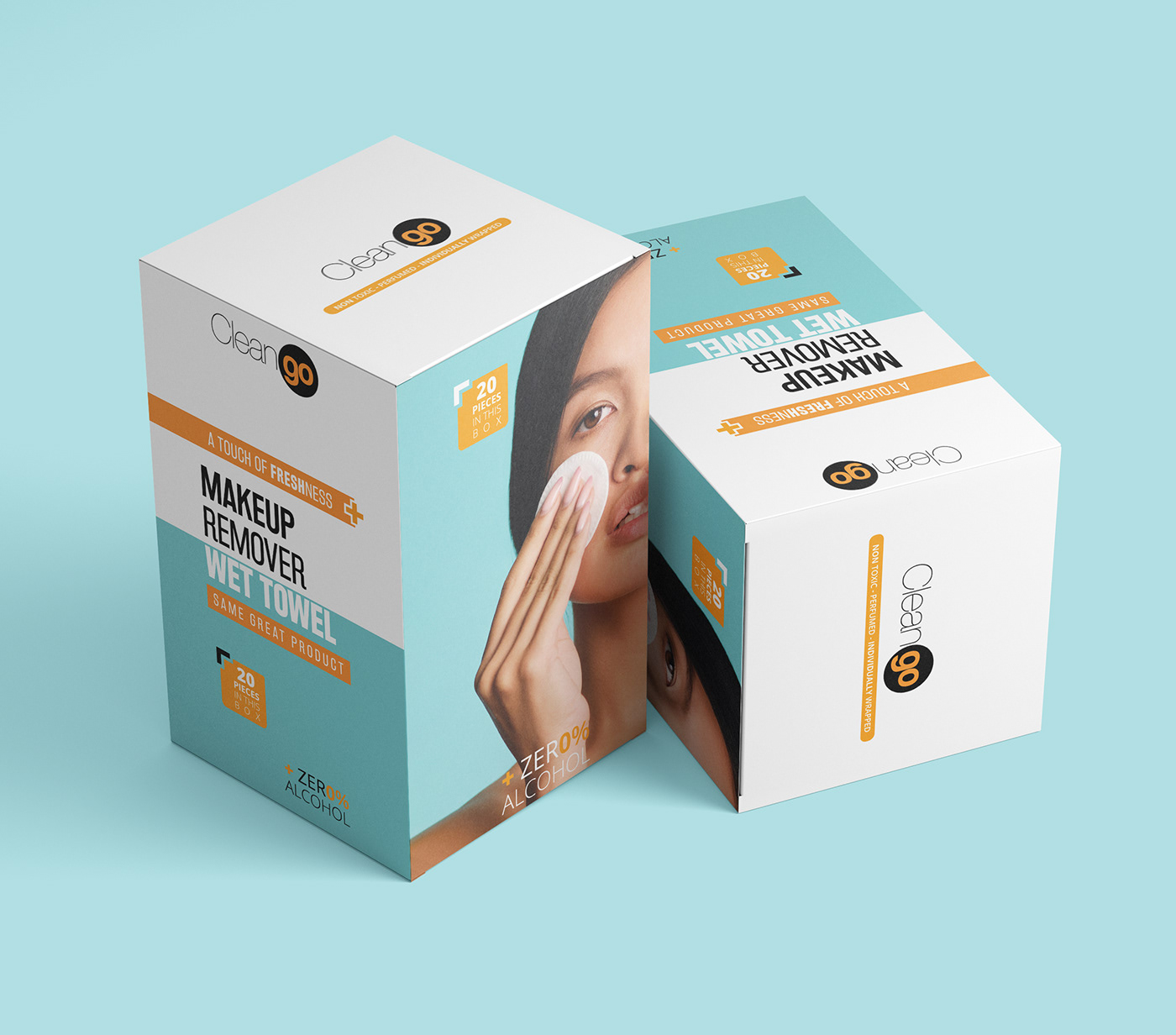 Boxing design Packaging packaging design towel visual identity wet wipes packaging