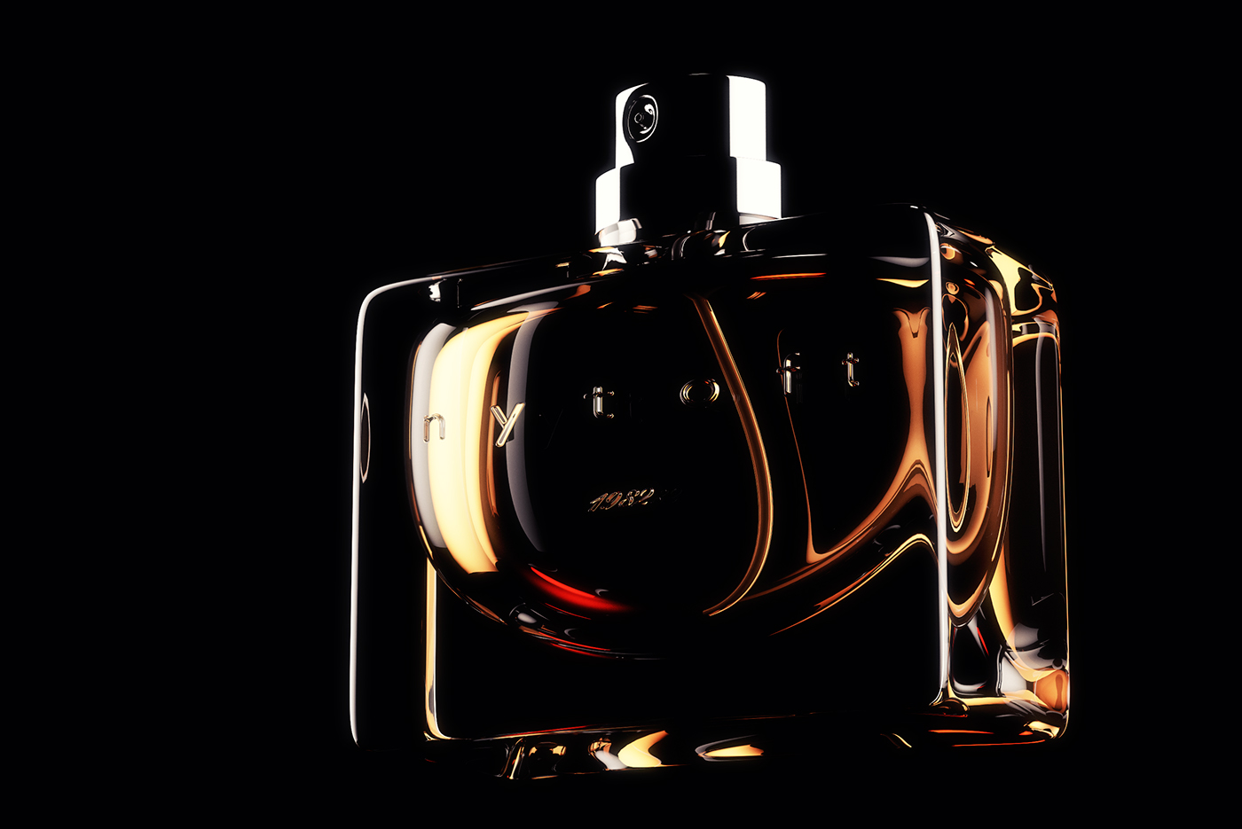 photorealism photorealistic perfume product visualization 3D rendering