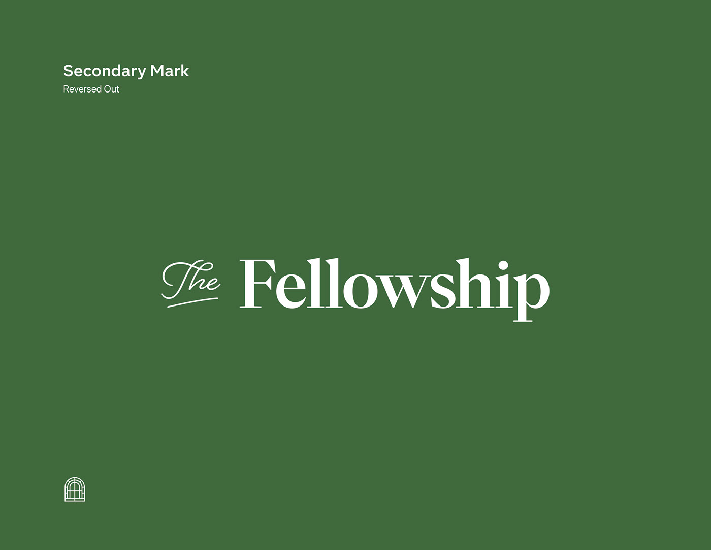 brand branding  church cross Fellowship guidelines logo type typography   Window