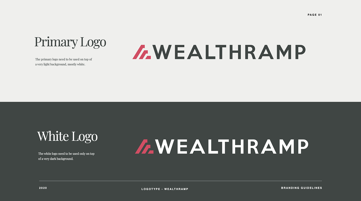 branding  finance guidelines Humanist logo logofolio Ramp Typeface wealth
