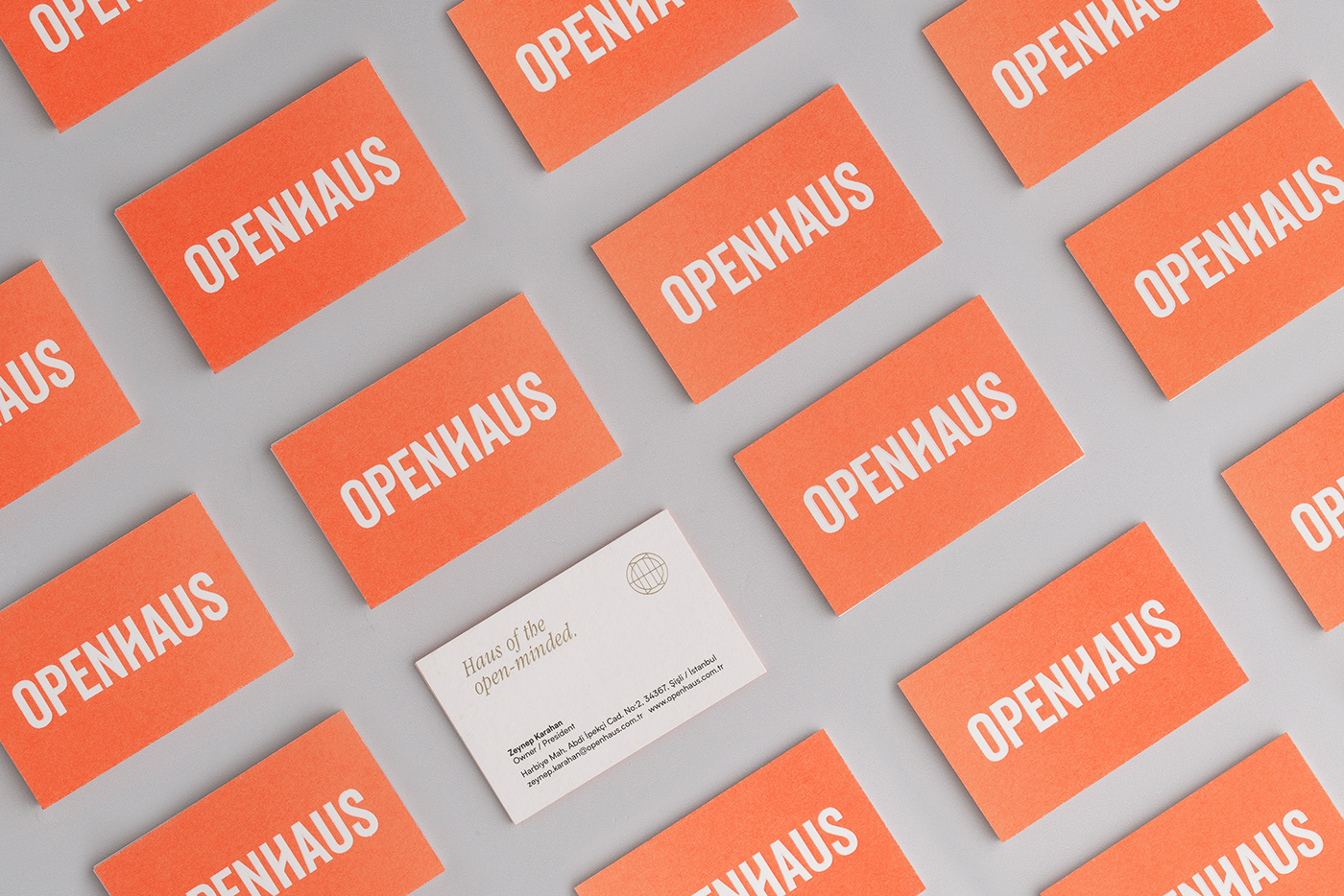 branding  logo orange openhaus Fashion  store typography   gold emblem pattern