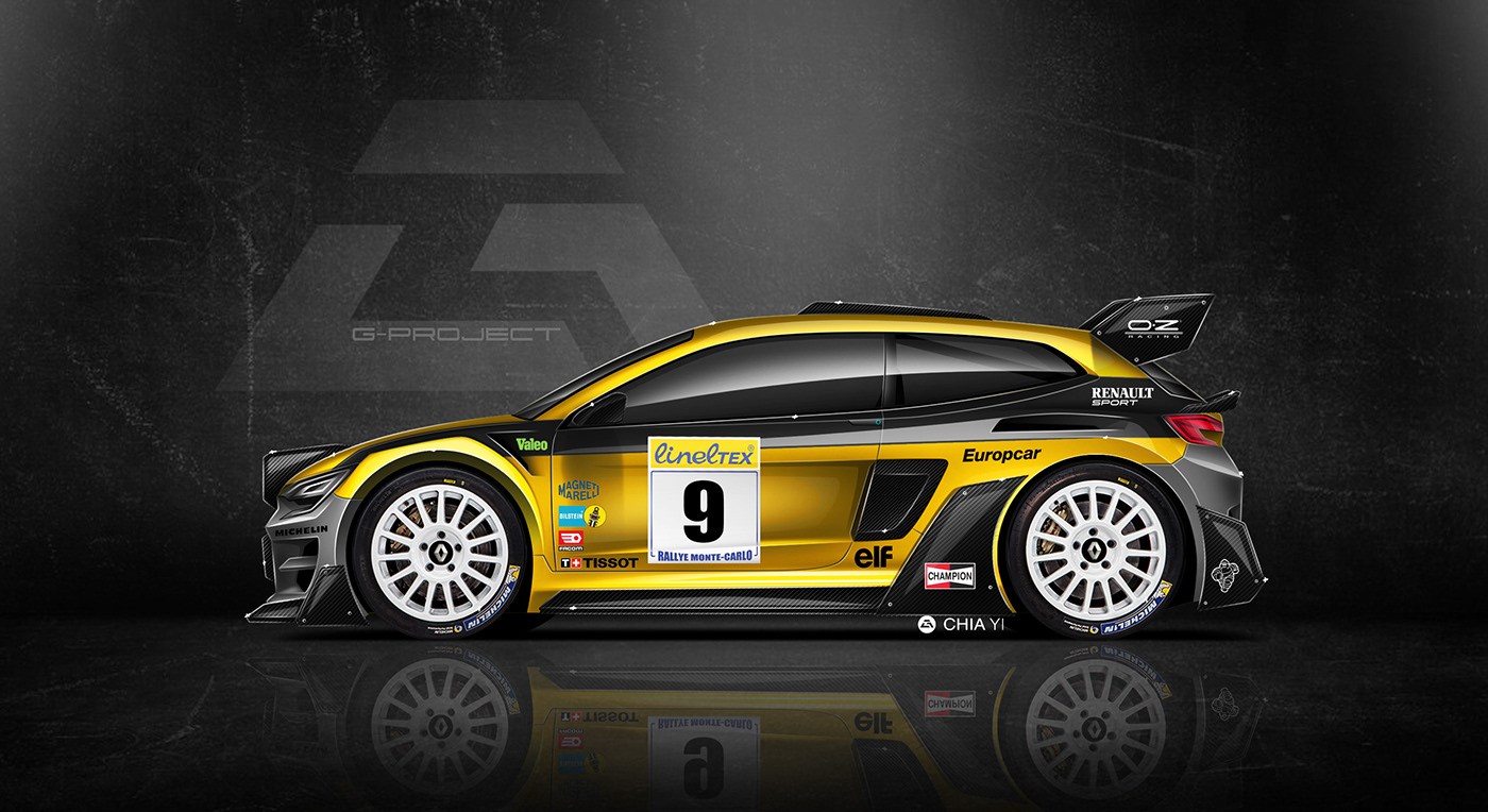 car design rally car Livery design rendering graphic design  WRC