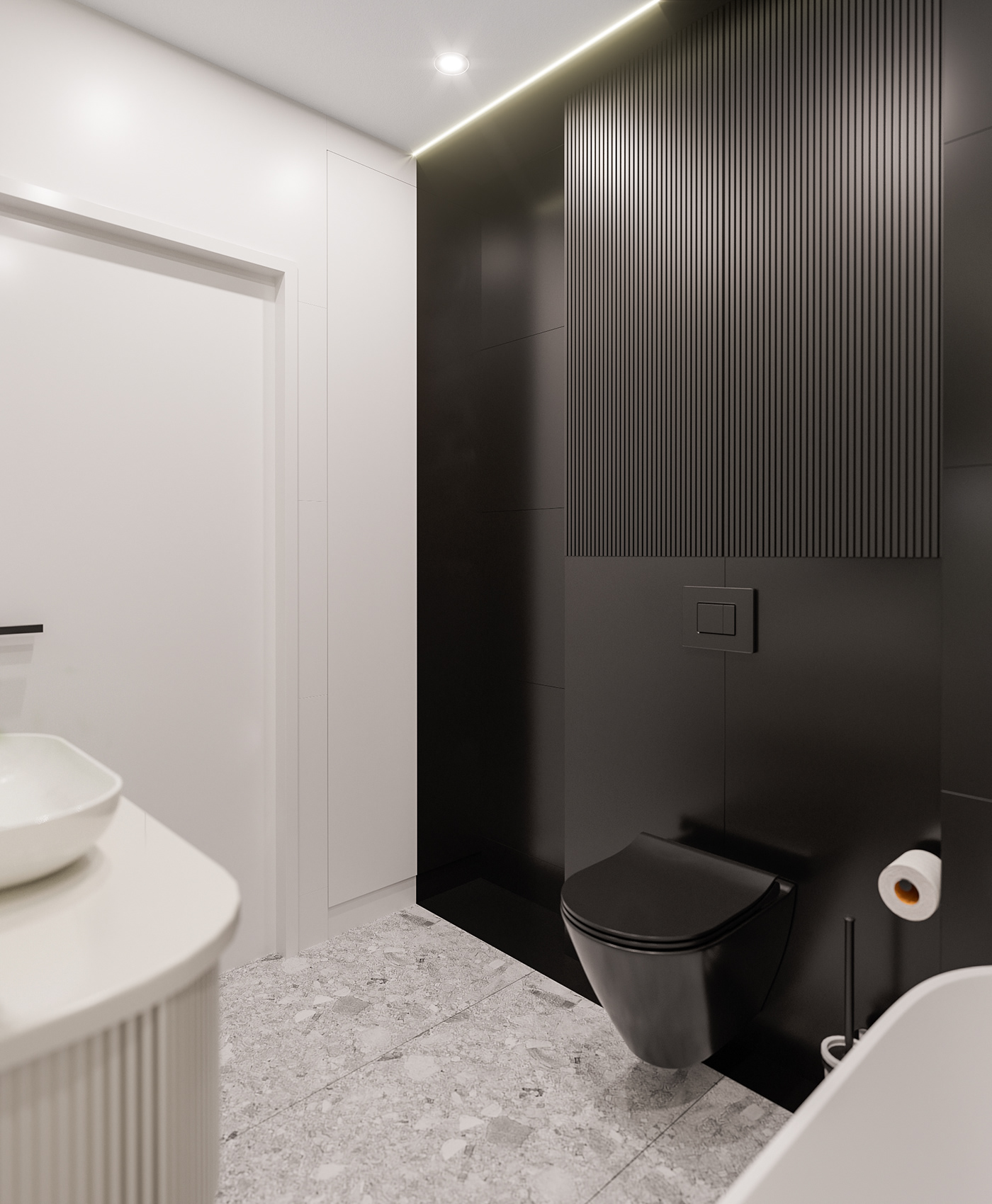 3D 3ds archviz bathroom CoronaRender  design inerior Render vray warszawa