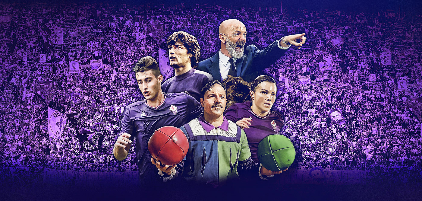 ACF Fiorentina fiorentina Serie A calcio soccer football firenze SMSports sport design graphic design 