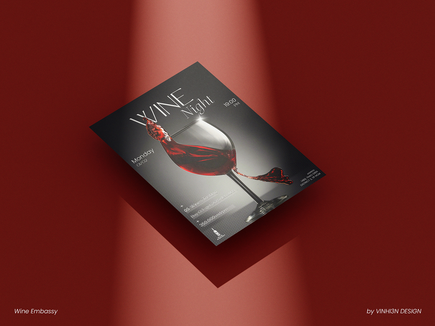 wine Flyer Design Advertising 