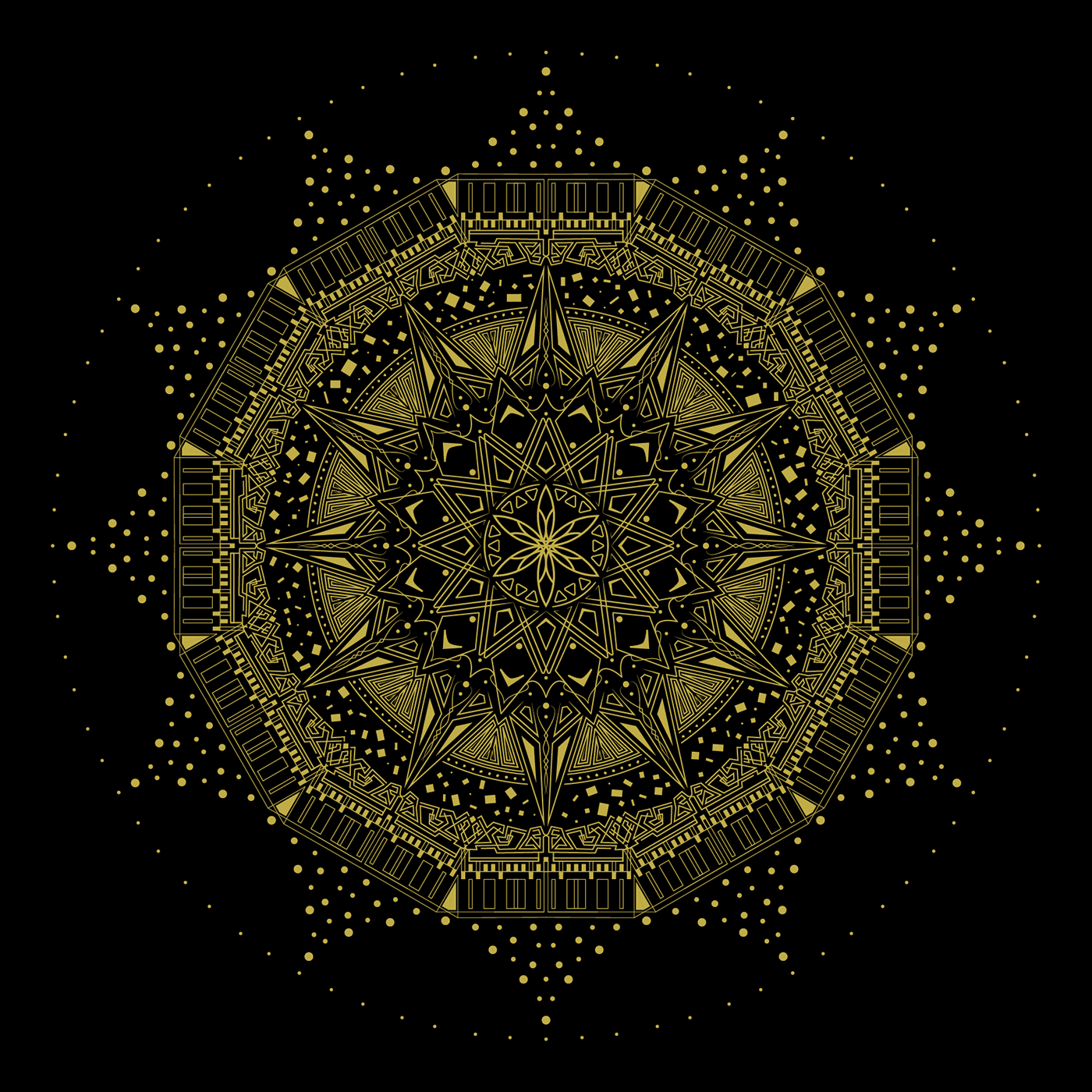 design Illustrator logo Mandala vector