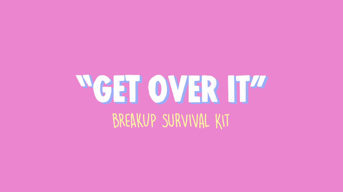 ILLUSTRATION  exboyfriend survival kit breakup handmade texture Fun