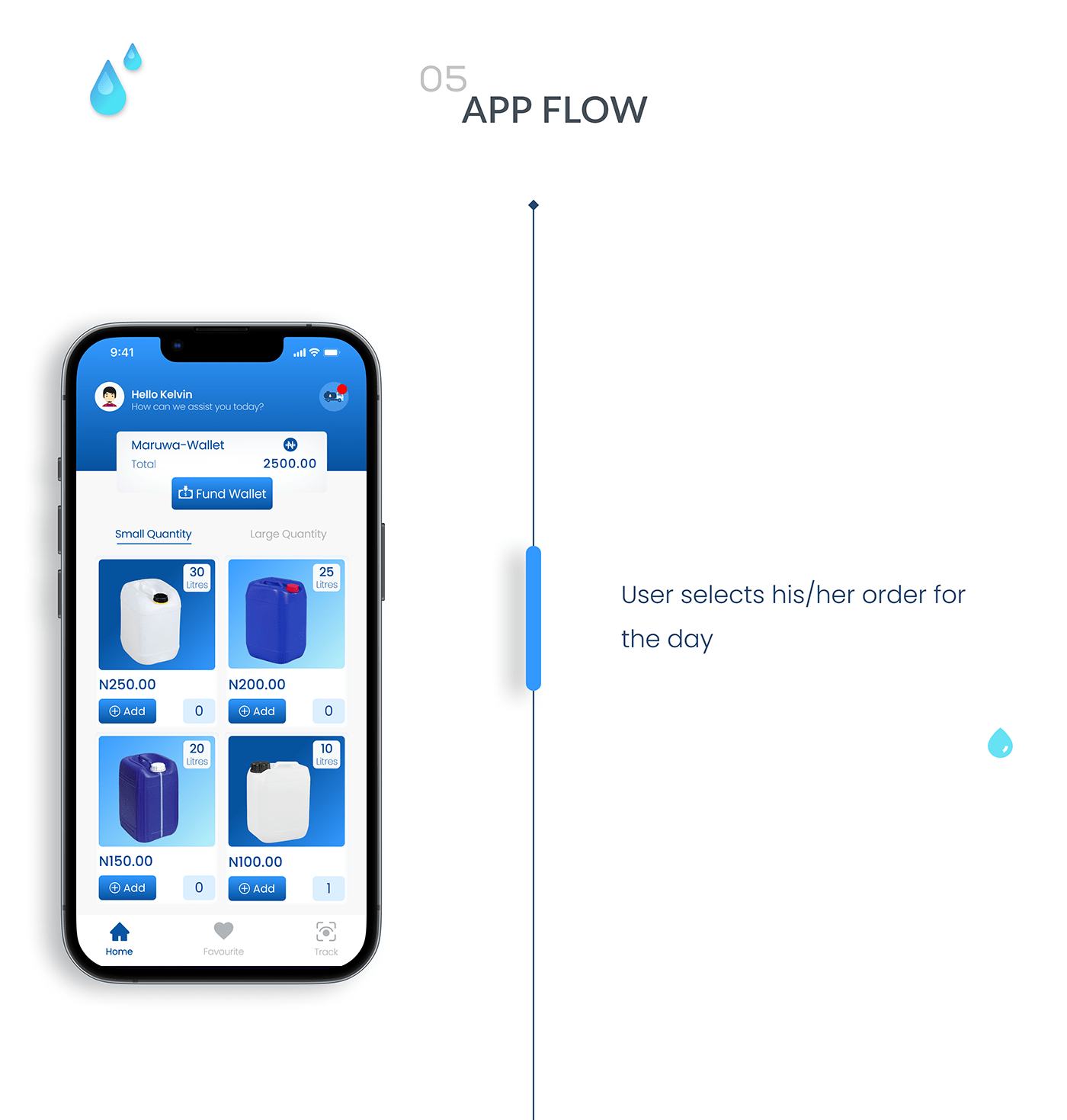 delivery service maruwa Mobile app mobile design tanker UI/UX user interface UX design water app water supply app