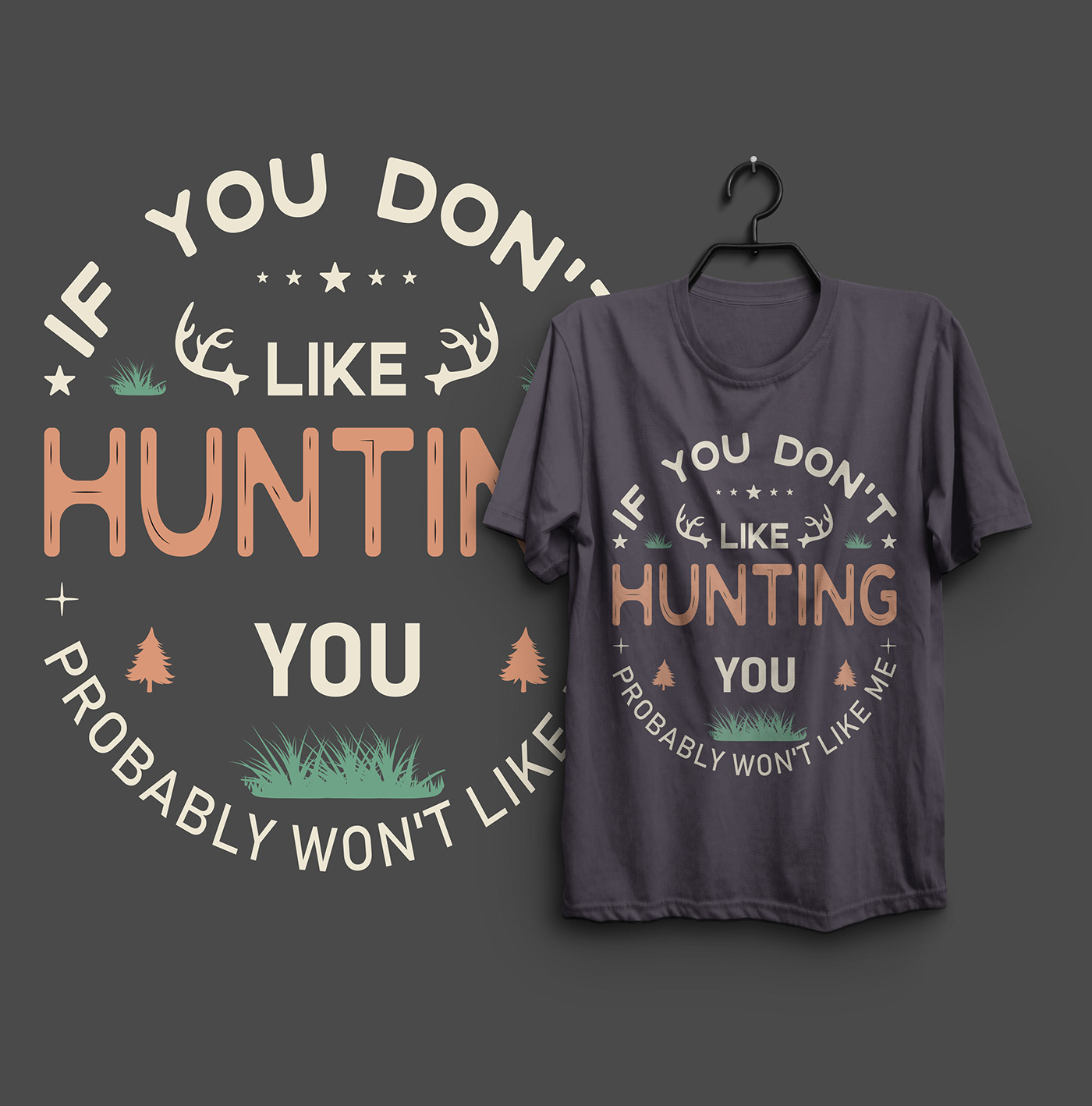 Hunting T-shirt Design 