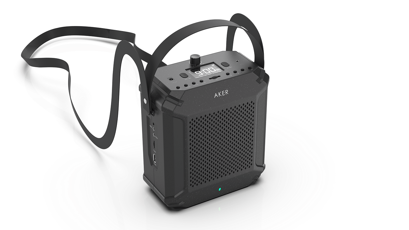 3D concept industrial loudspeaker modern product product design  Render speaker visualization