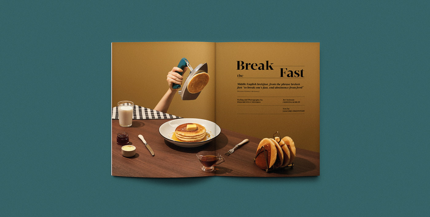 breakfast stilllife Creative Direction  art direction  set design  food photography tabletop minimal Absurd conceptual