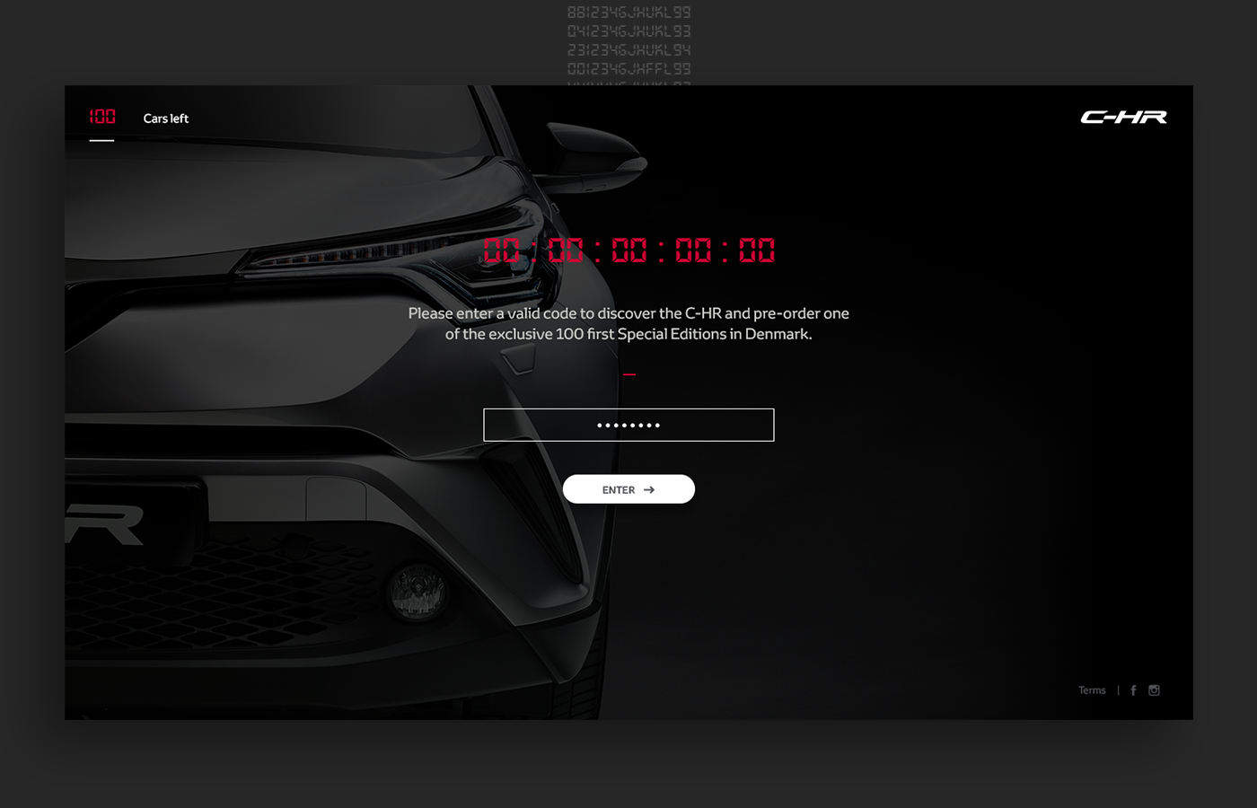 Website Campaign site car exclusive Toyota denmark Responsive Design Webdesign toyota rasmus black
