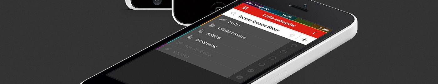 app ios windows modern UI android application ux iphone nokia shoping list