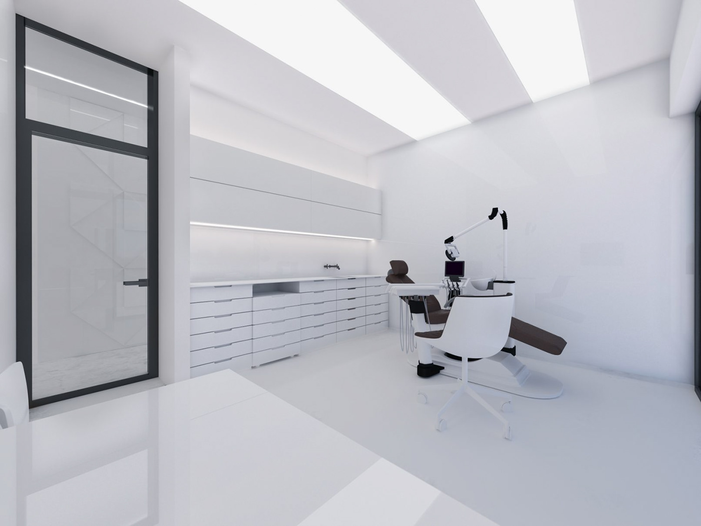 dental interior Clinic Design interior design  minimalistic design