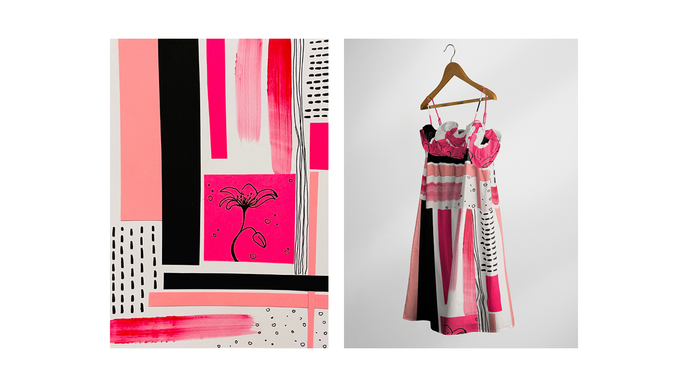 dress print design  prints textile design  Textiles