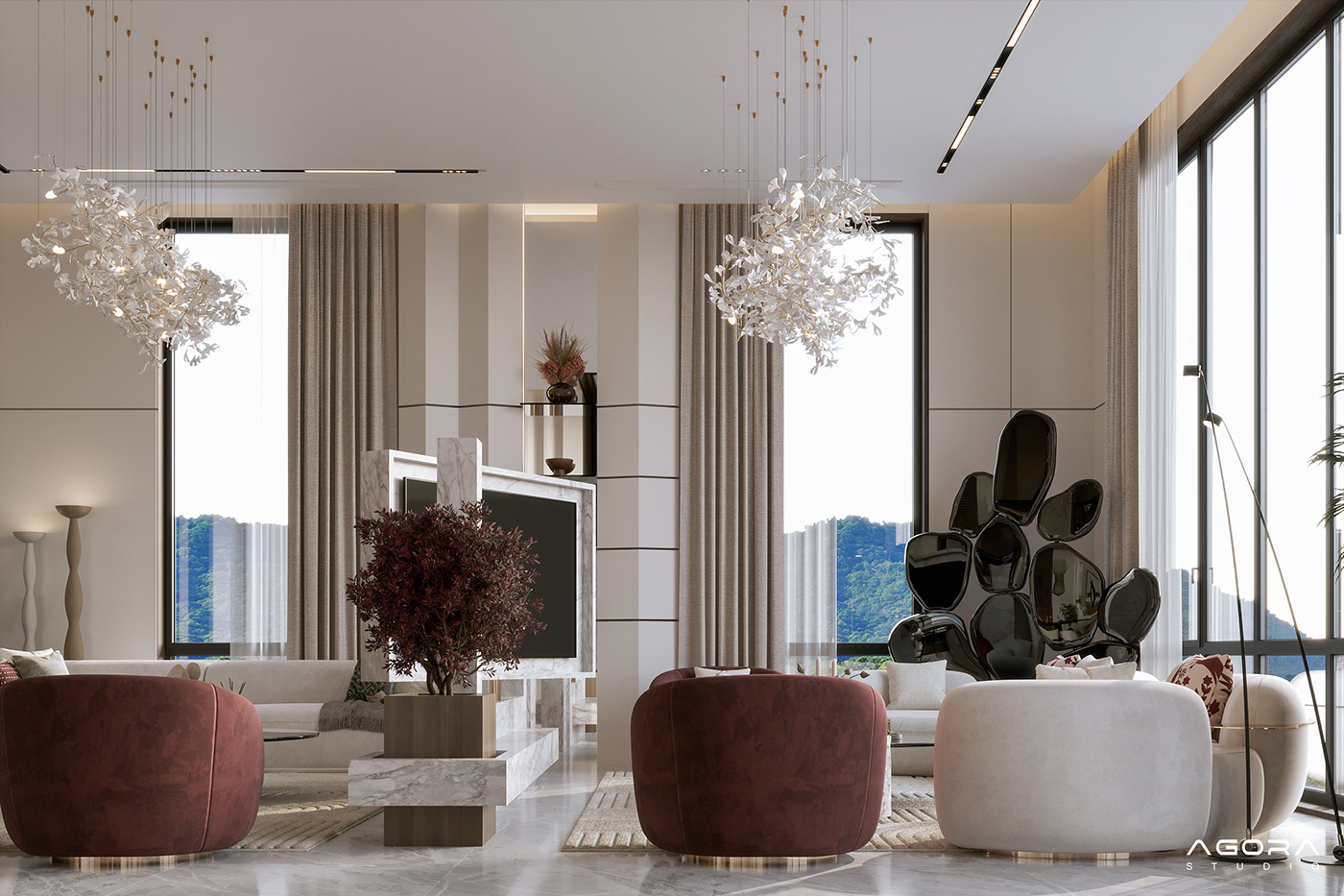 interior design  Render visualization 3ds max corona archviz 3D vray SketchUP living room