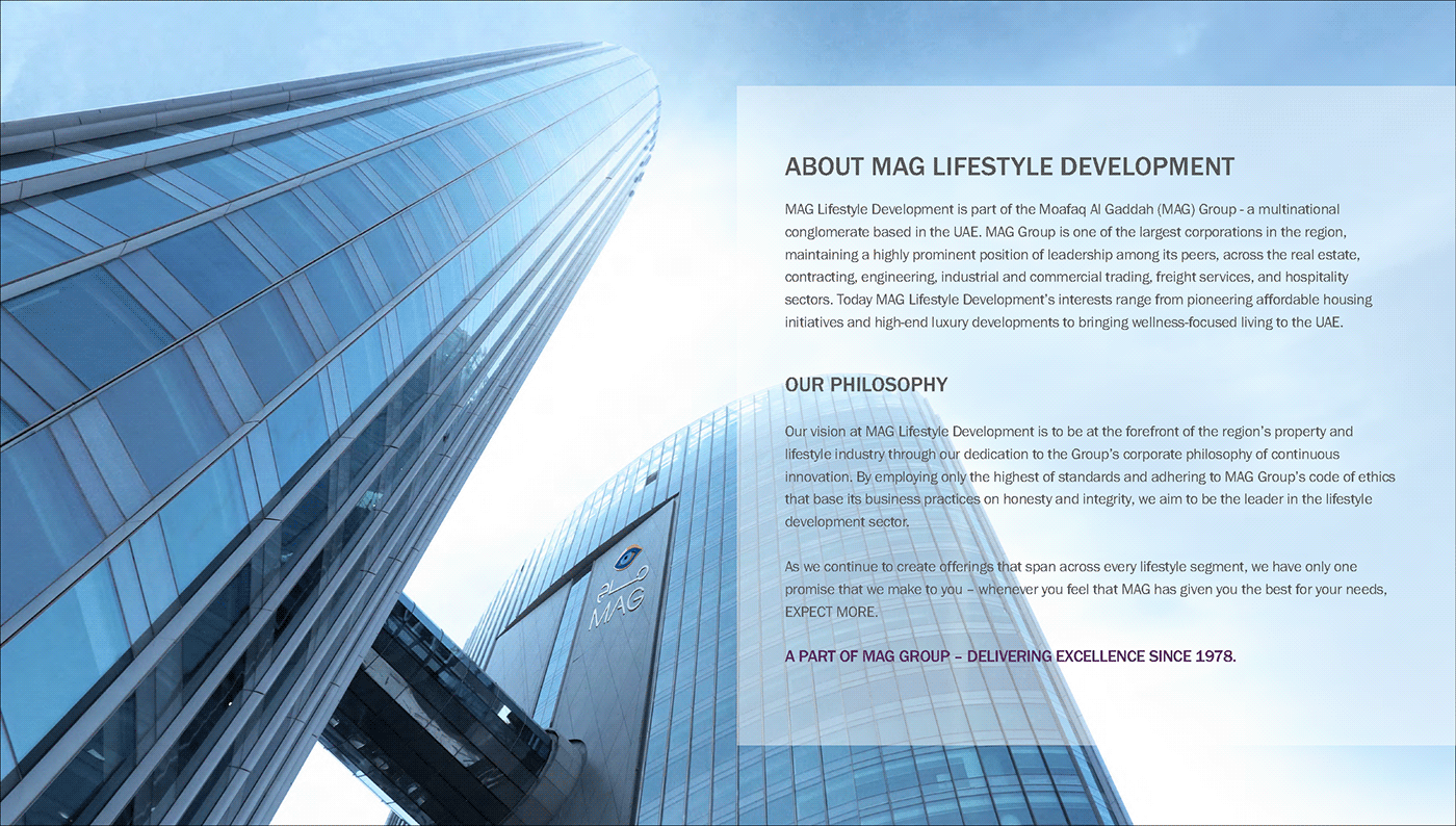 book brochure design dubai InDesign Layout magazine real estate