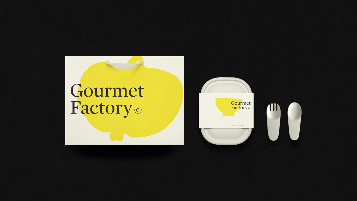 Food  gastronomic meals Pack Stationery identity yellow gourmet