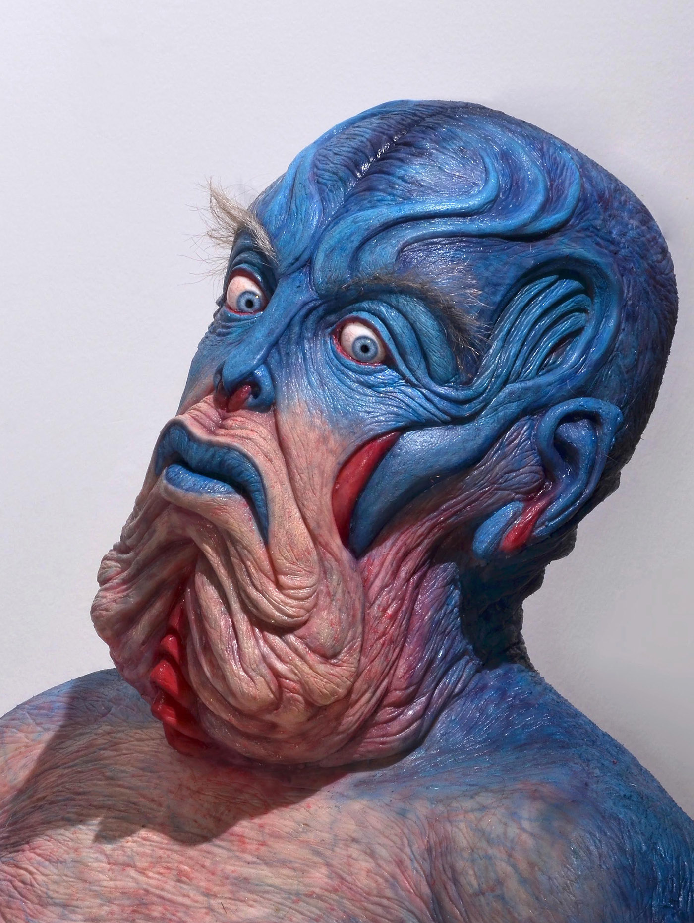 alien sculpture blue creature fantasy sci-fi