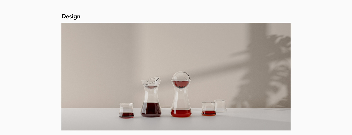 glass wine tea drink beverage glassware brewing industrial design  product Carafe