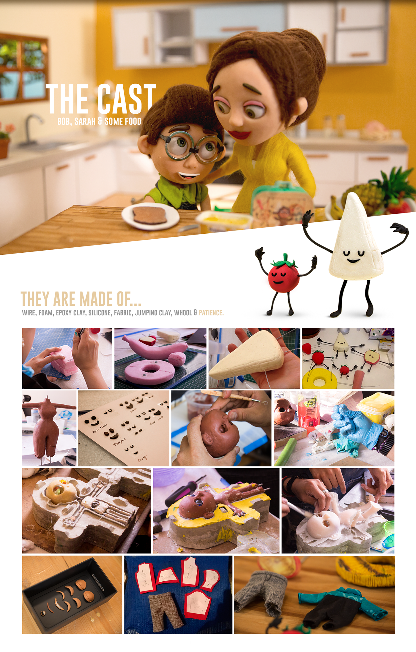 stop motion animation  sculpture claymation   puppet Character design  advertisement margarine set design  art direction 
