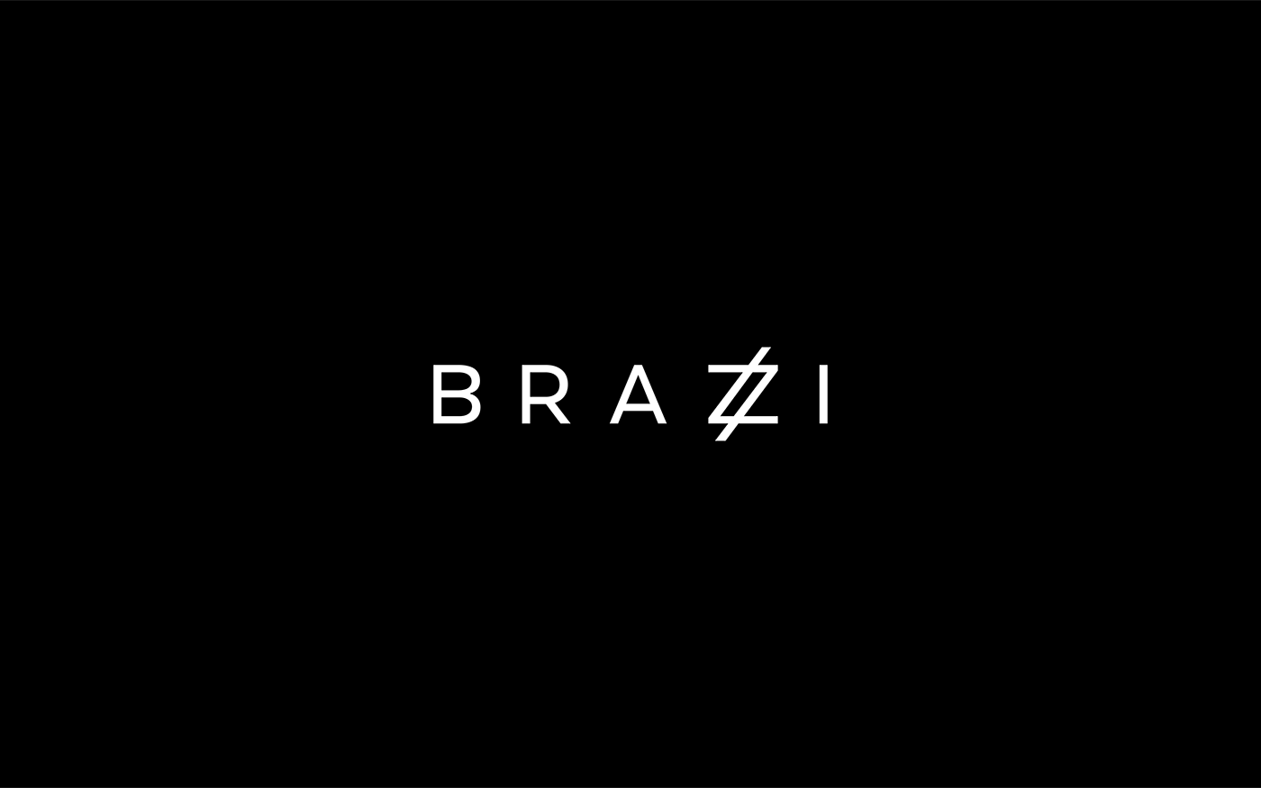 brazzi photographer Photography  Fashion  model minimal wordmark brand Logotype identity
