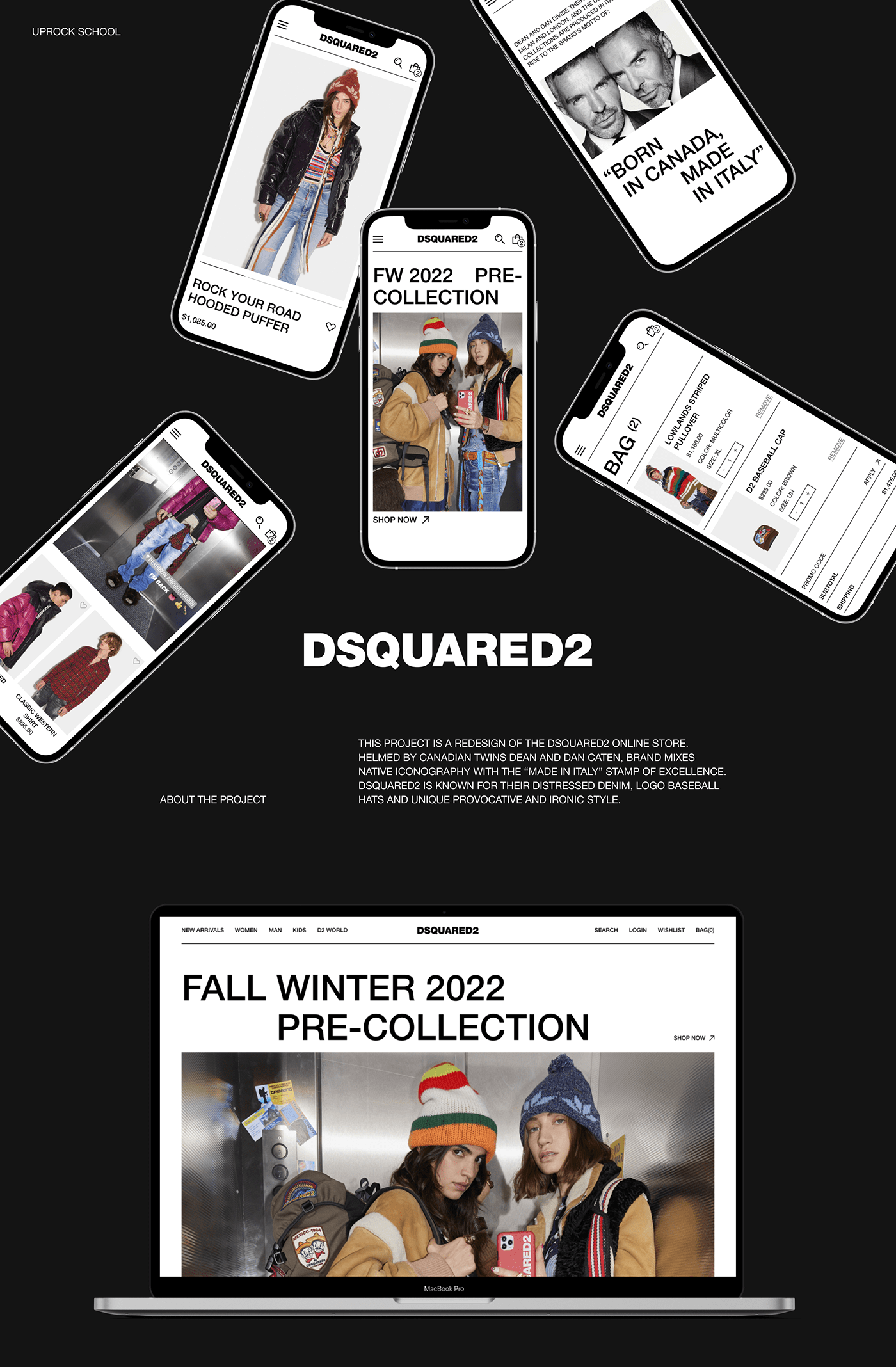 Clothing Fashion  redesign UI/UX Web Design  Website uprock