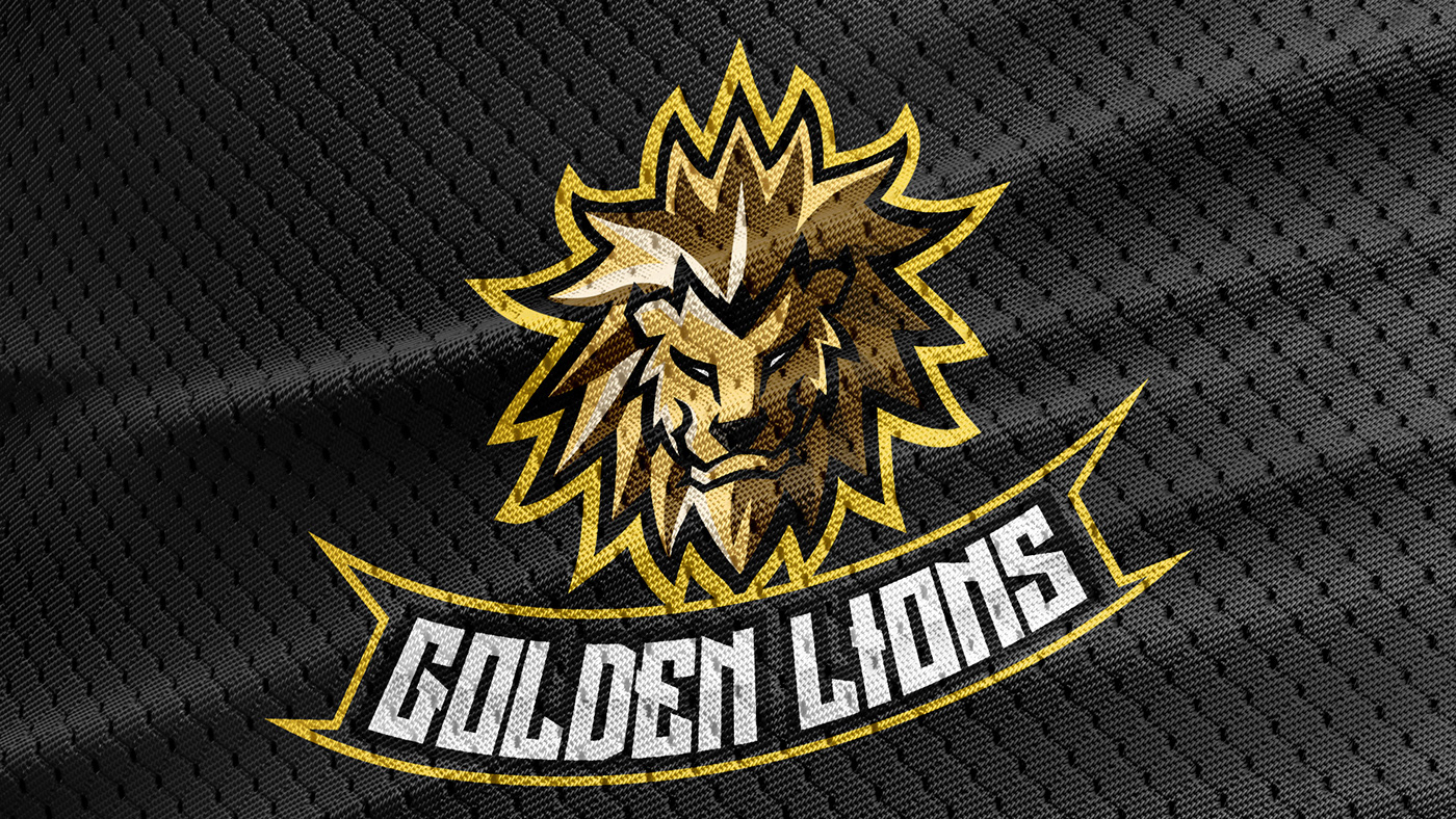 esports Games golden lions Illustrator lion lion mascot logo logo Mascot mascot logo vector