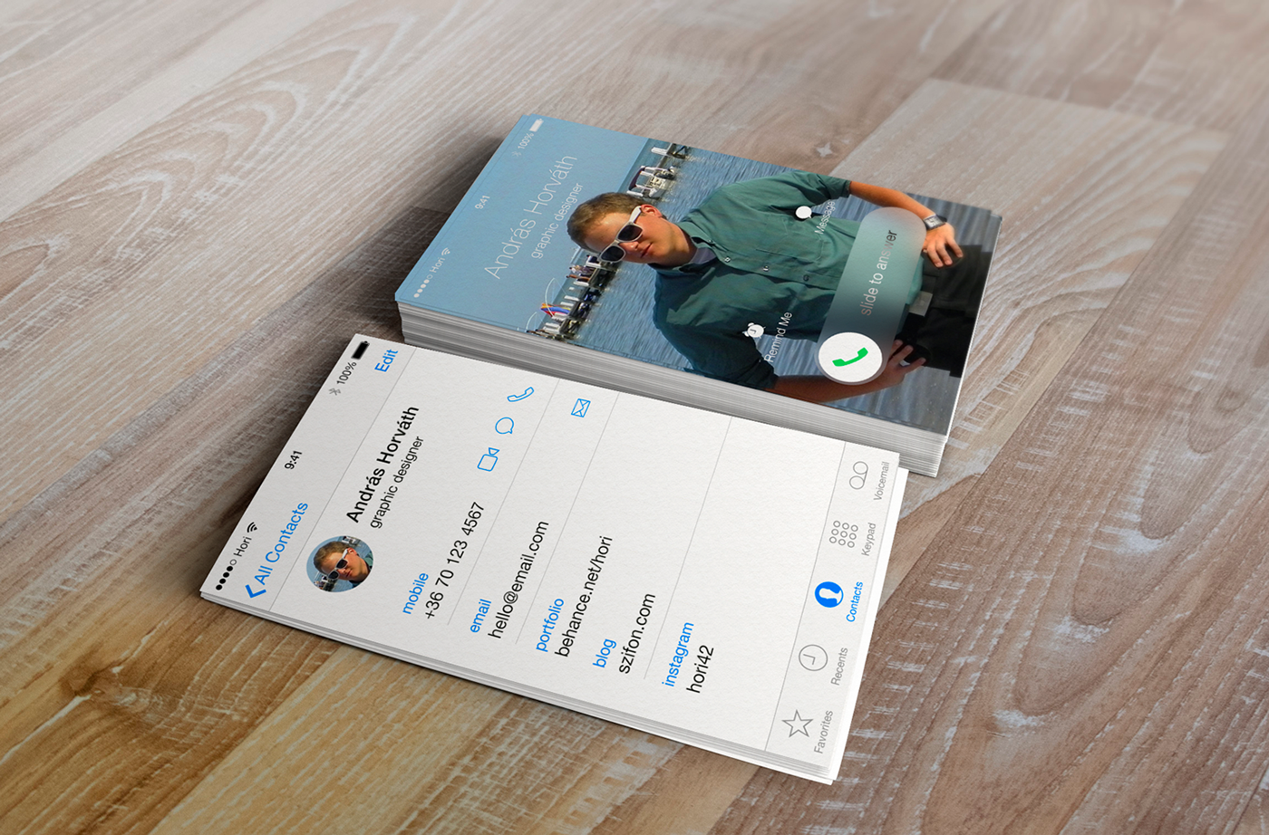 iphone ios iOS 7 apple jony ive flat design business card Name card Steve Jobs