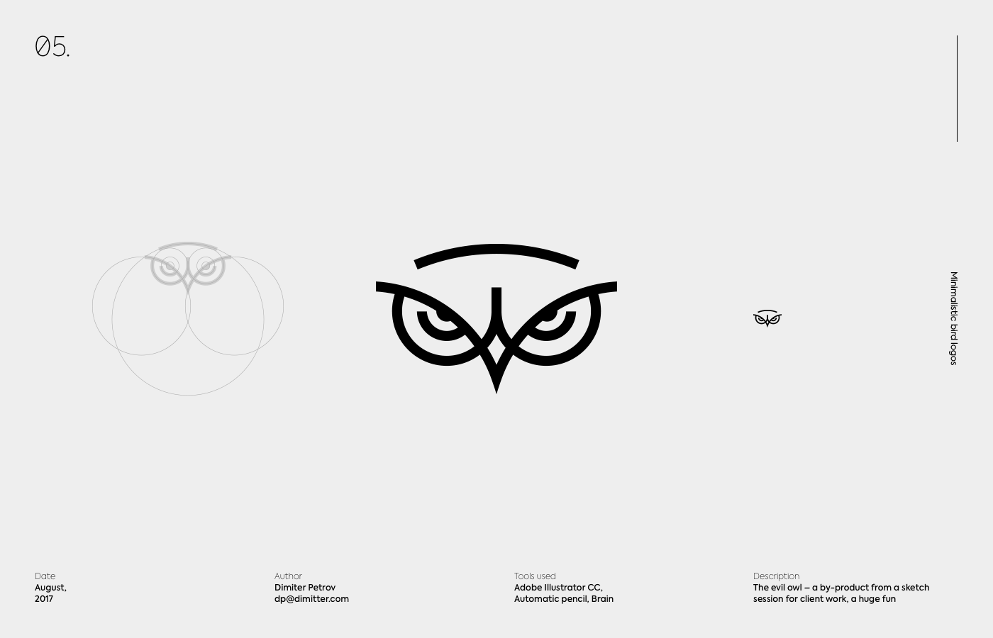 minimal Logo Design icons simple Logotype negative space elegant bird logos vector graphics minimalist