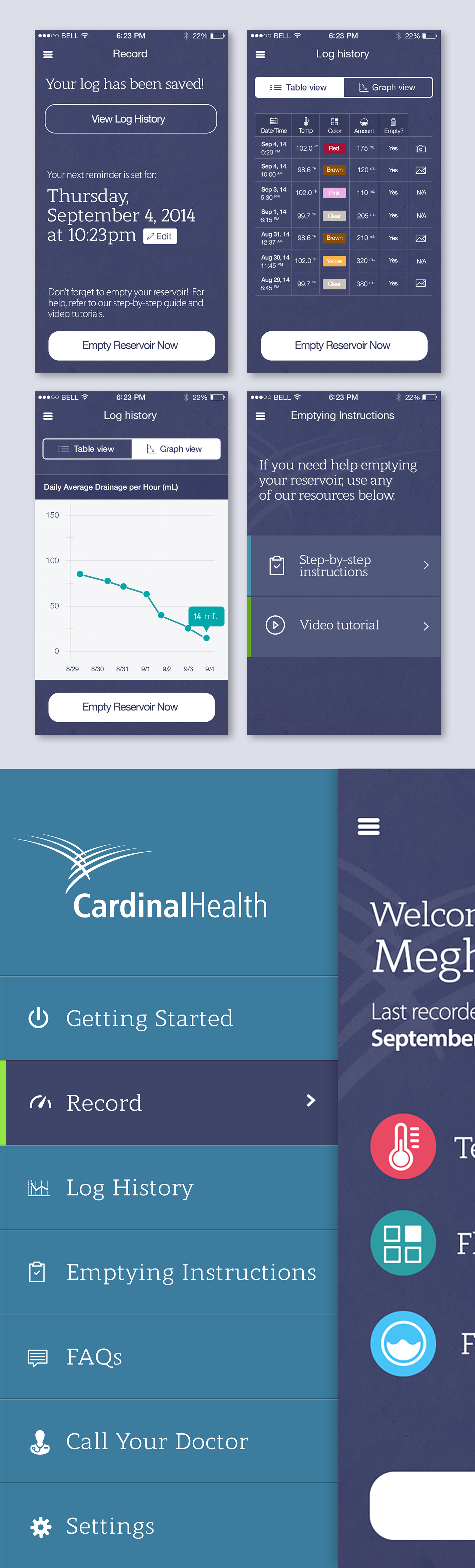 Cardinal Health iOS App healthcare Wound Drainage wound treatment