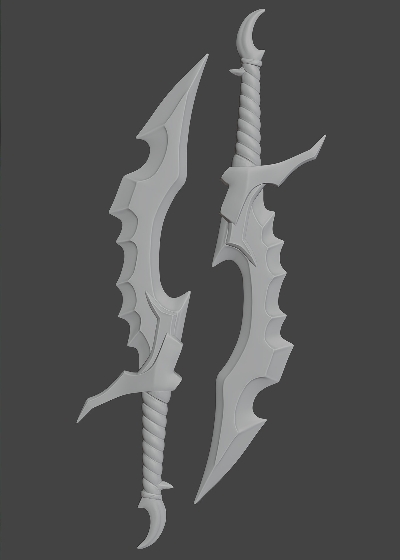 dagger Weapon concept Game Art design Graphic Designer modeling 3D Render weapon design