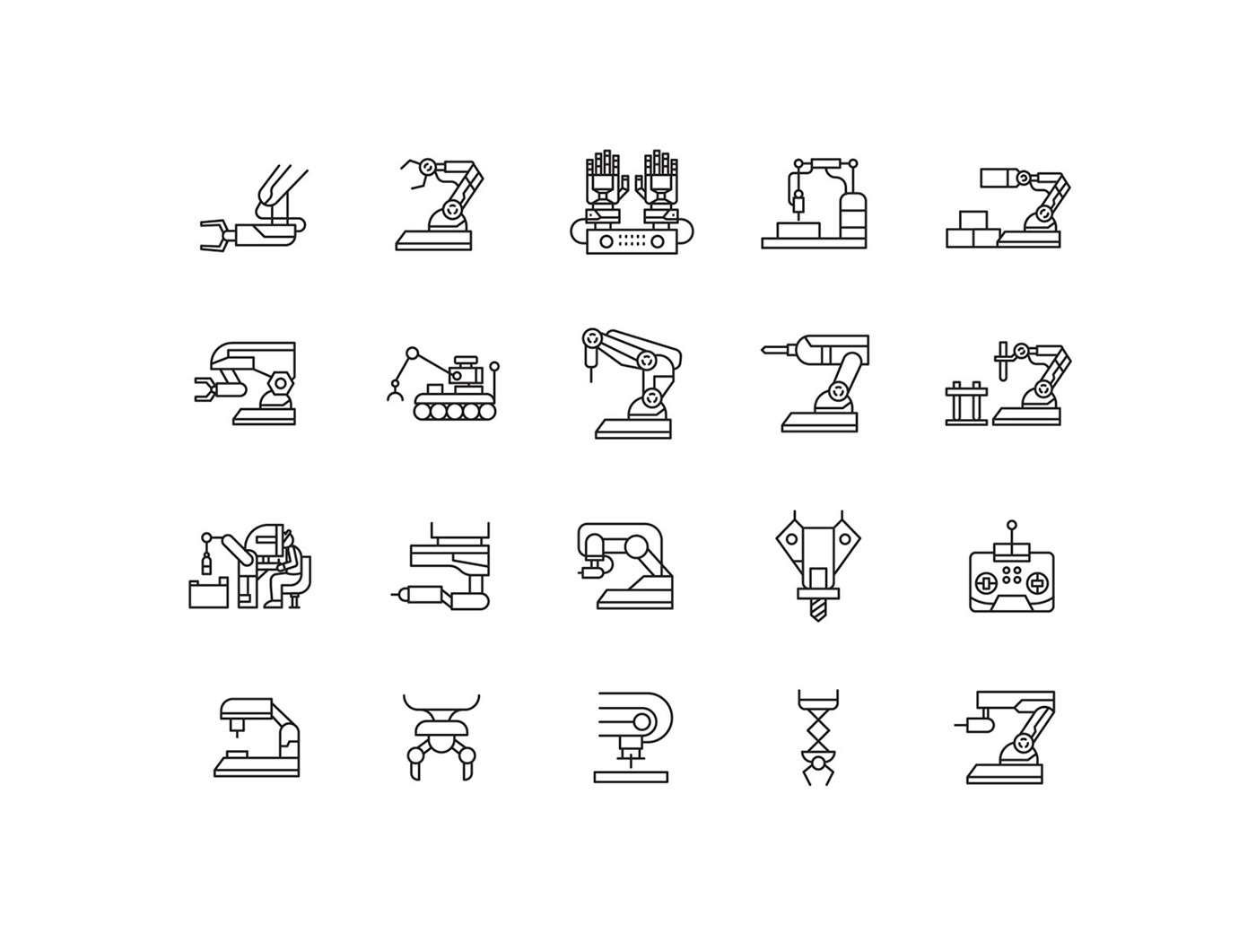 robot icon design  vector icons icons download robotic icons
